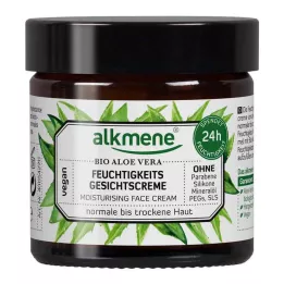 ALKMENE Kosteuttava kasvovoide luomu aloe vera, 50 ml