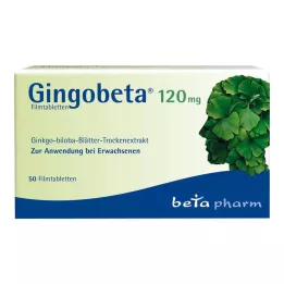 GINGOBETA 120 mg kalvopäällysteiset tabletit, 50 kpl