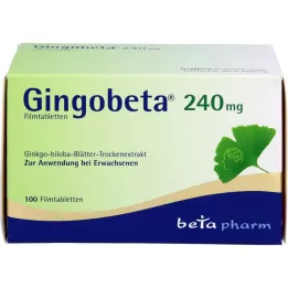 GINGOBETA 240 mg kalvopäällystetyt tabletit, 100 kpl