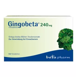 GINGOBETA 240 mg kalvopäällysteiset tabletit, 100 kpl