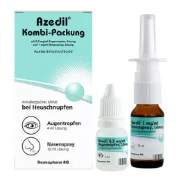 AZEDIL Kombi -pakkaus 0,5 mg/ml AT 1 mg/ml nenän Spr., 1 kpl