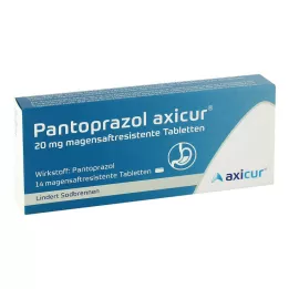 PANTOPRAZOL axicur 20 mg enterotabletit, 14 kpl