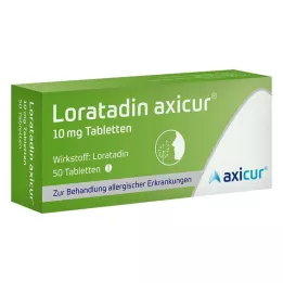 LORATADIN axicur 10 mg tabletit, 50 kpl