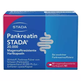 PANKREATIN STADA 20 000 kovaa enterokapselia, 50 kpl