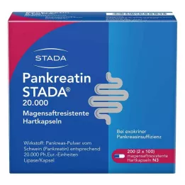 PANKREATIN STADA 20 000 kovaa enterokapselia, 200 kpl