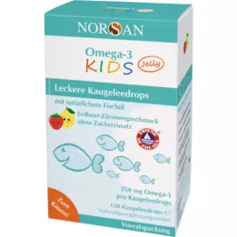 NORSAN Omega-3 Kids Jelly Dragees Storage Pack, 120 kpl