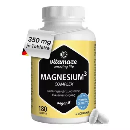 MAGNESIUM 350 mg kompleksi sitraatti/oksidi/hiili.vegaani, 180 kpl