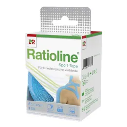 Ratioline urheiluteippi 5 cmx5 m turkoosi, 1 kpl