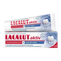 LACALUT aktiivinen ikeniensuoja &amp; hellävarainen valkoinen hammastahna, 75 ml