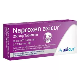 NAPROXEN axicur 250 mg tabletit, 20 kpl