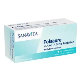 Foolihappo Sanavita 5 mg tabletit, 100 kpl