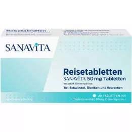 REISETABLETTEN Sanavita 50 mg tabletit, 20 kpl