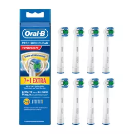 Oral-B kiinnitysharja Precision Clean Bactersiensch.7 + 1, 8 kpl