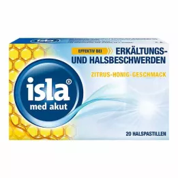 ISLA MED akuutit sitrushedelmien hunajapastillit, 20 kpl