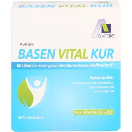 BASEN VITAL KUR + D3-vitamiini + K2 jauhe, 20 kpl