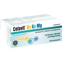 CEFAVIT D3 K2 mg 2 000, ts. Hart Capsules, 100 kpl