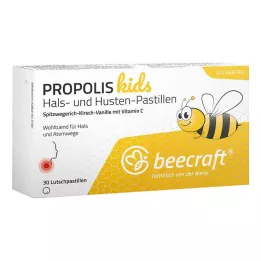 Beecraft Propolis Hales ja yskä pastillit lapset, 30 kpl