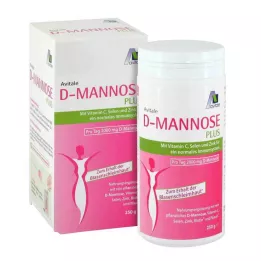 D-MANNOSE PLUS 2000 mg vitamiinia ja kivennäisaineita sisältävä jauhe, 250 g