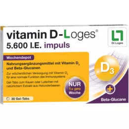 VITAMIN D-LOGES 5 600 IU impulssi viikoittainen varasto KTA, 30 kpl