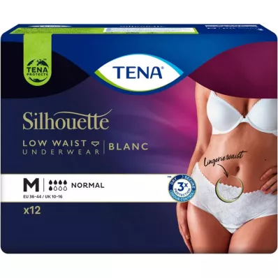TENA SILHOUETTE Normaali M Blanc, 12 kpl TENA SILHOUETTE Normaali M Blanc, 12 kpl