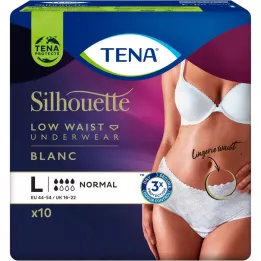 TENA SILHOUETTE Normaali L Blanc, 10 kpl