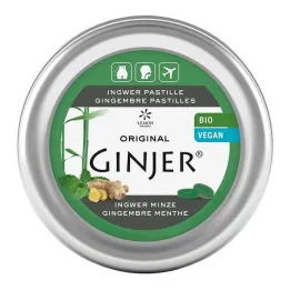 Ginger Ginjer Pastilles luomuminttu, 40 g