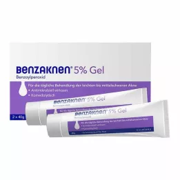 BENZAKNEN 5 % geeli, 2 x 40 g
