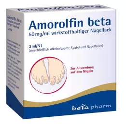 AMOROLFIN beta 50 mg/ml vaikuttavaa ainetta sisältävä kynsilakka, 3 ml