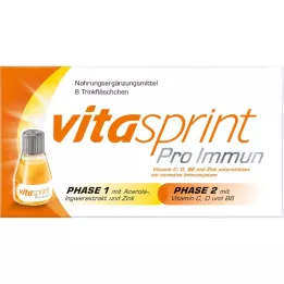 VITASPRINT Pro Immun juomapullot, 8 kpl