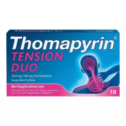 THOMAPYRIN TENSION DUO 400 mg/100 mg kalvopäällysteiset tabletit, 18 kpl