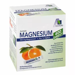 MAGNESIUM 400 suoraa oranssia annospuikkoa, 50X2,1 g