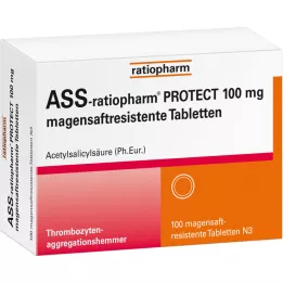 ASS-ratiopharm PROTECT 100 mg enterotabletit, 100 kpl
