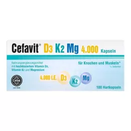 CEFAVIT D3 K2 Mg 4 000 IU kovat kapselit, 100 kpl