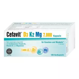 CEFAVIT D3 K2 Mg 7 000 IU kovat kapselit, 100 kpl