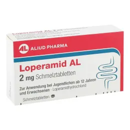 Loperamidi AL 2 mg suussa hajoavat tabletit, 6 kpl