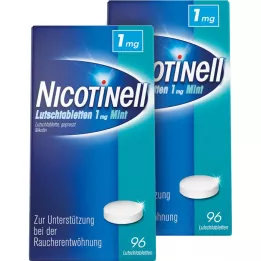 Nicotinell Lolliparts 1 mg minttu, 2x96 kpl
