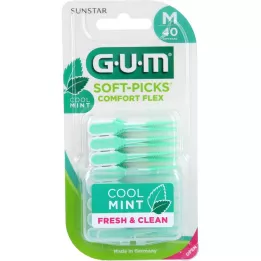 GUM Soft-Picks Comfort Flex minttua, 40 kpl