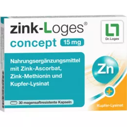 ZINK-LOGES käsite 15 mg mahalaukun saftres.kapseln, 30 kpl