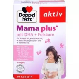 DOPPELHERZ Mama Plus DHA+foolihappokapseleilla, 30 kpl