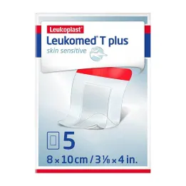 Leukomed® T plus skin herkkä 8x10 cm, 5 kpl