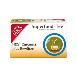 H&S Curcuma Plus mausteet Suodatinpussi, 20x1,5 g