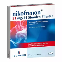 NIKOFRENON 21 mg/24 tuntia depotlaastari, 7 kpl
