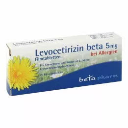 LEVOCETIRIZIN beeta 5 mg kalvopäällysteiset tabletit, 20 kpl
