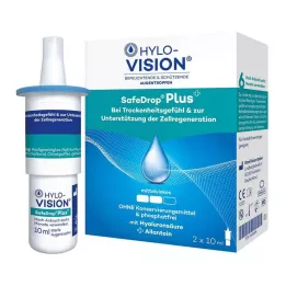 HYLO-VISION SafeDrop Plus -silmätipat, 2X10 ml
