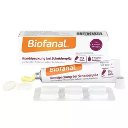 BIOFANAL Yhdistelmäpakkaus emättimen hiivatulehdusten hoitoon Vagtab.+voide, 1 P