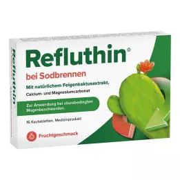 REFLUTHIN närästykseen purutabletit hedelmät, 16 kpl