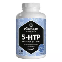 5-HTP 200 mg Griffonia-uutetta suuriannoksisia vegaanisia kapseleita, 180 kpl