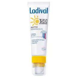 Ladival Active Suncreen Face &amp; huulet LSF 50+, 1 P