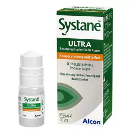 SYSTANE ULTRA Kostutusaine silmäluomille ilman säilöntäainetta, 10 ml
