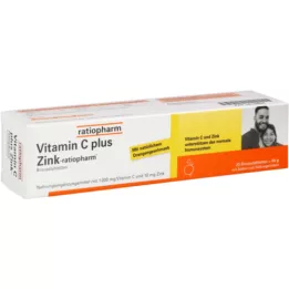 VITAMIN C PLUS Sinkkiratiopharm poretabletit, 20 kpl